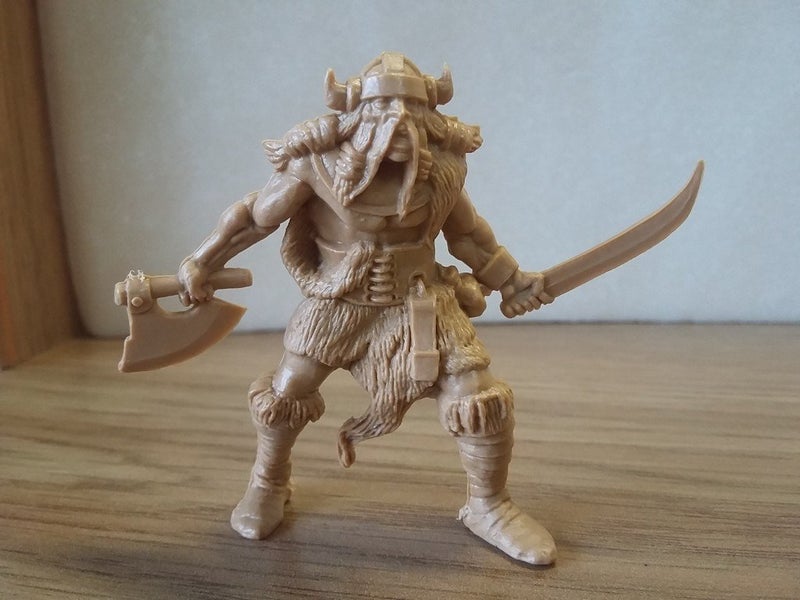 Fantasy Battles معارك الفانتازيا محاربي الفايكنج 54 مم 1/32 - 5 جنود ألعاب خيال علمي روسية دمى أكشن مصغرة - Image 5