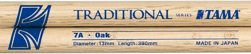 تاما عصي طبول تاما TAMA-O7AW من السلسلة التقليدية - خشب البلوط 7A - Image 3