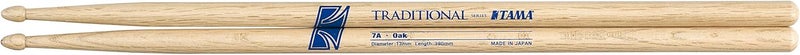 تاما عصي طبول تاما TAMA-O7AW من السلسلة التقليدية - خشب البلوط 7A - Image 1