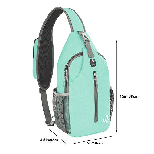WATERFLY حقيبة ظهر سلاينغ مائية CROSSBODY من WATERFLY للسفر والتخييم وحقيبة صدر يومية - Image 5