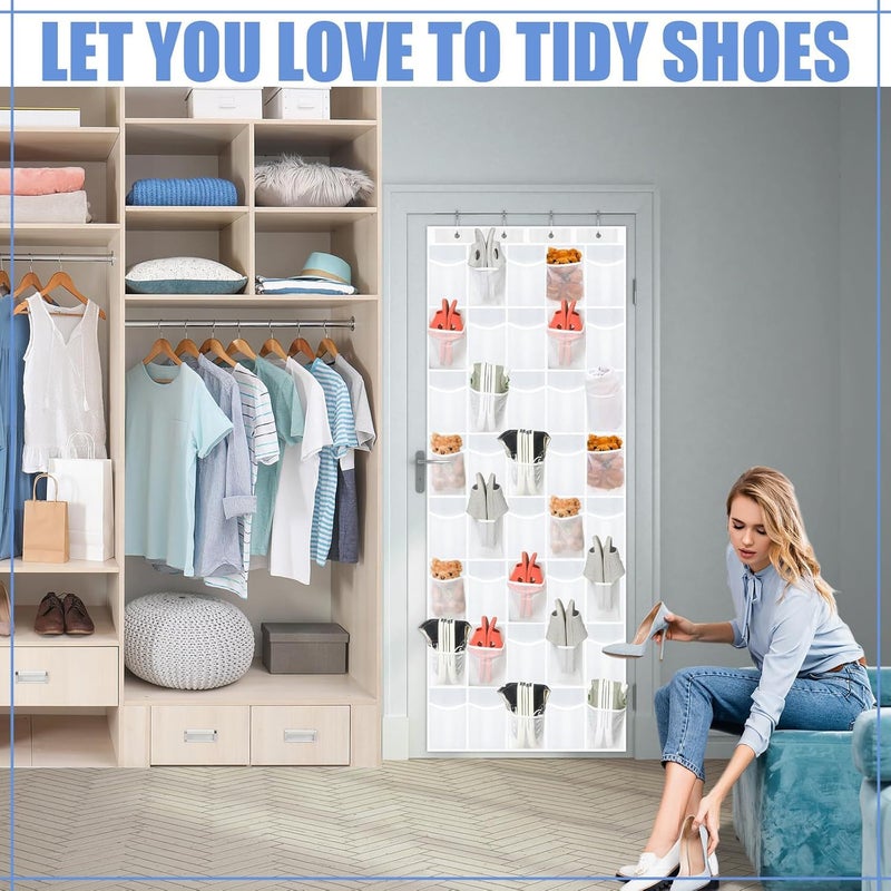 Non-Woven Hanging Closet Organizer with Multiple Grids - Image 2