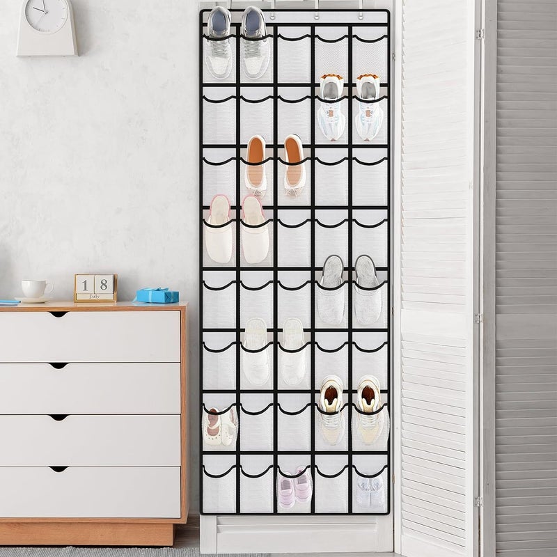 Non-Woven Hanging Closet Organizer with Multiple Grids - Image 5