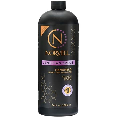 Norvell Premium Professional Sunless Tanning Spray Tan Solution  Venetian Plus 1 Liter