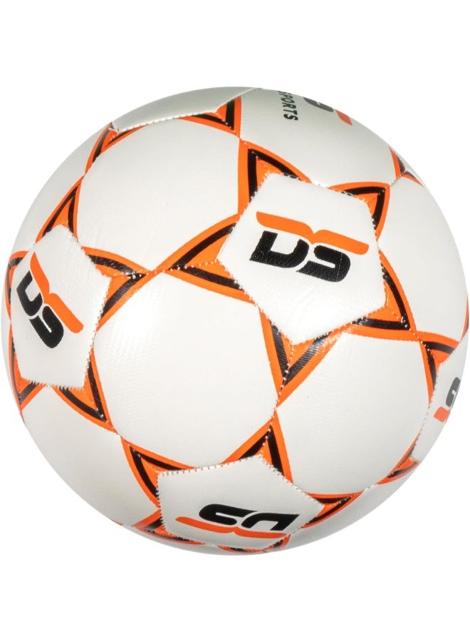 Dawson Sports TPU 100 Football (Size 4 - Soft, Durable, and Machine Stitched - Available in 3 Sizes - White/Orange) - Image 3
