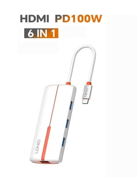6 In 1 Usb C Dock Station Type c Adapter with HDMI Hub USB C Hub For Laptop