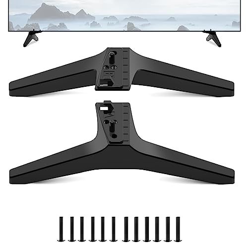 Maozhren Stand for LG TV Legs Replacement, TV Stand Legs for LG TV Stand 60UJ/65UJ/60UK/65UK 65UK6500 65UK6200 65UJ6300 65UJ6050 65UJ6200 65UJ630T 65UJ635T 65UK6090PUA 65UK6300PUE 60UJ6300 60UK6090 with Screws - Image 1