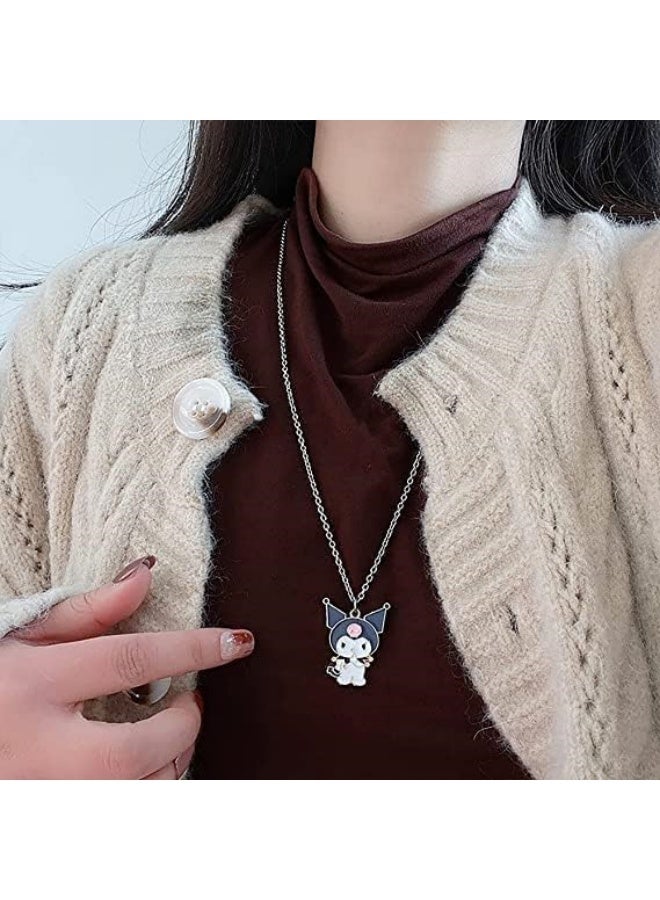 Sanrio 2 Pcs Cute Necklace Kawaii Bff Necklace Aesthetic Pendant Accessories Friendship Bestie Best Friend Gift For Teen Girls - Image 4