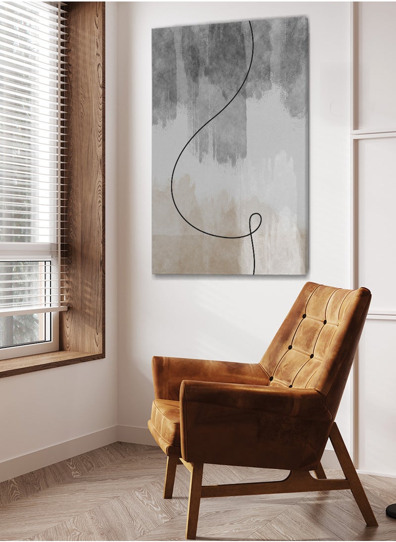 LOWHA - Framed Canvas Wall Art Stretched Over Wooden Frame with Boho Style Pattern Painting - Image 1