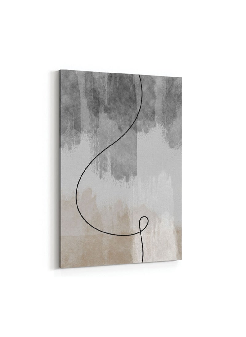 LOWHA - Framed Canvas Wall Art Stretched Over Wooden Frame with Boho Style Pattern Painting - Image 1