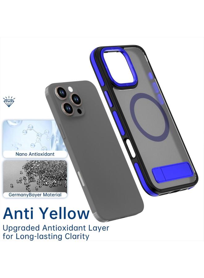 اس-توب جراب هاتف ماج سيف ثنائي اللون مع حامل لهاتف iPhone 15 Pro - Image 4