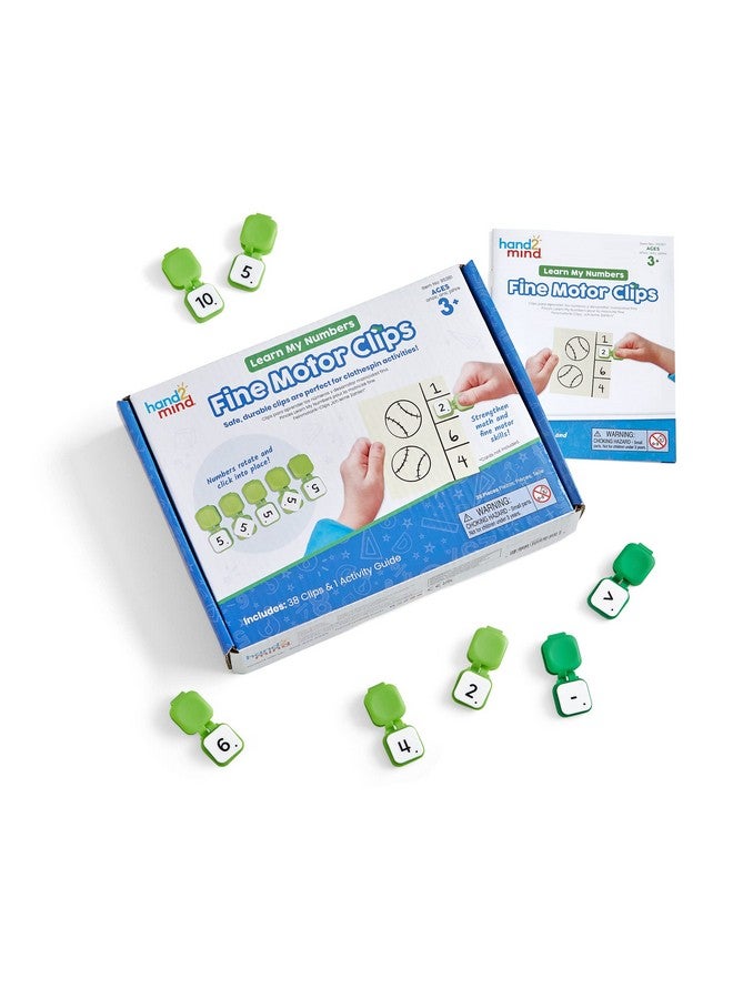 hand2mind hand2mind Learn My Numbers Fine Motor Clips, Kids Clothespin Activities, Fine Motor Toys, Learning Numbers for Toddlers, Toddler Numbers and Counting, Preschool Learning Activities, Montessori Math  - Image 1