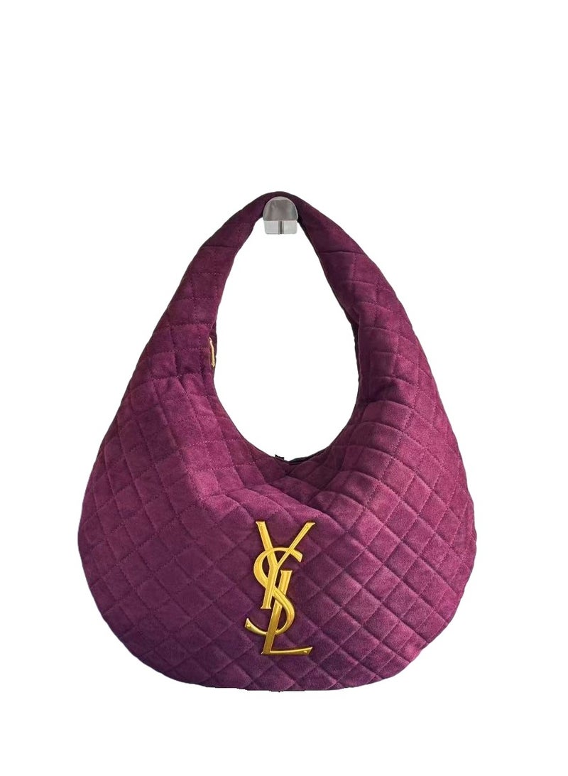 Yves Saint Laurent ICARE HOBO EN CUIR SUEDE MATELASS