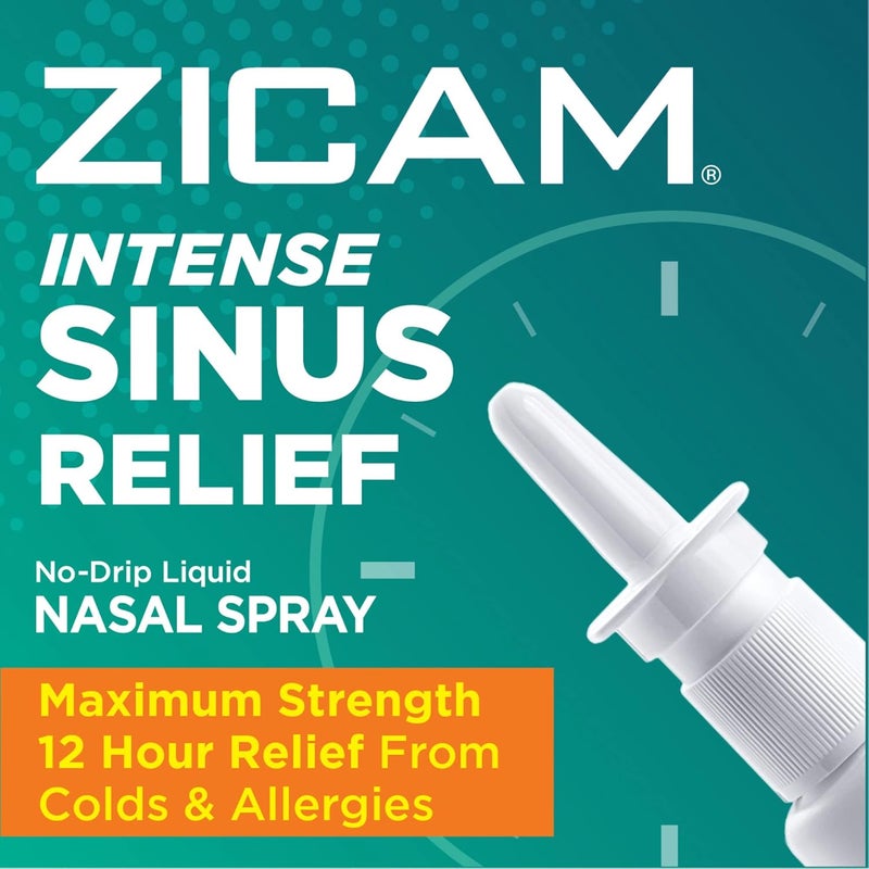 Zicam زكام تخفيف احتقان الجيوب الأنفية المكثف رذاذ أنفي سائل بدون تسرب مع المنثول المبرد والأوكاليبتوس 05 أونصة عبوة من 5 - Image 5