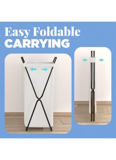 GT-Wheel Laundry Basket Clothes Storage Box Dust and Waterproof Stylish Foldable Portable Large Capacity Laundry Bag  - Image 5