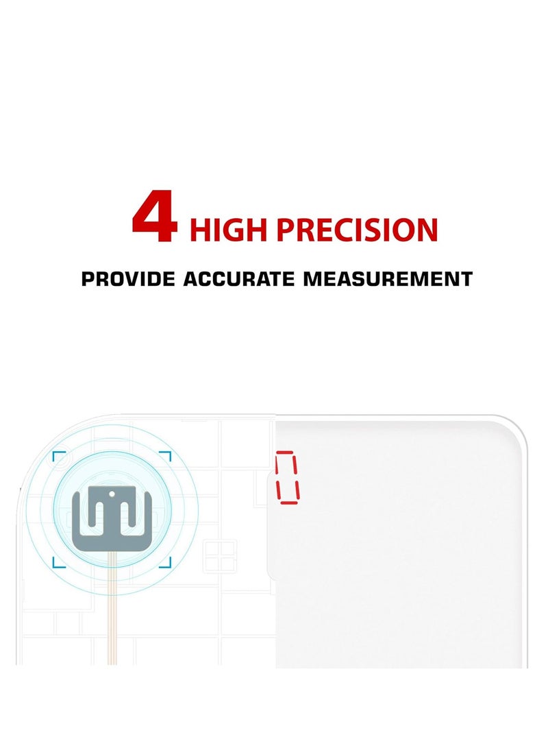 PowerMax Fitness PowerMax Fitness BSD-5 Digital Weight Machine for Human Body - Bathroom Scale with Step-on-Technology & Sharp LED Display, 180Kg Human Body Capacity - Image 4