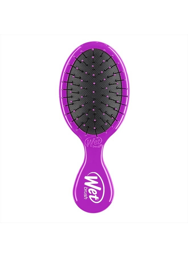 Wet Brush Squirt Detangler Hair Brushes - Purple - Mini Detangling Brush with Ultra-Soft IntelliFlex Bristles Glide Through Tangles with Ease - Pain-Free Comb for All Hair Types - Image 1
