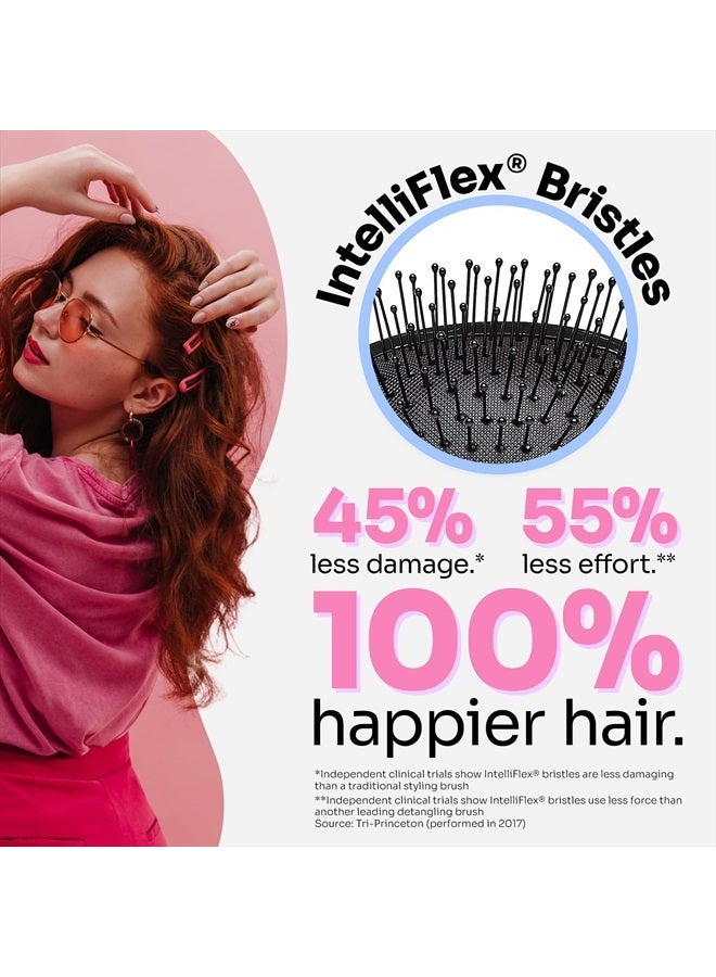 Wet Brush Squirt Detangler Hair Brushes - Purple - Mini Detangling Brush with Ultra-Soft IntelliFlex Bristles Glide Through Tangles with Ease - Pain-Free Comb for All Hair Types - Image 2