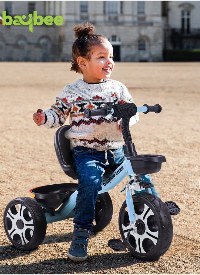 Baybee Coaster Tricycle for Kids Baby Smart Plug and Play Kids Tricycle Cycle with Front u0026 Rear Storage Baskets 3 Wheels Tricycle Bicycle Baby Tricycle Cycle for Kids 2 to 5 Years Boy Girl Blue  - Image 2