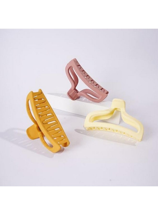 GODFLY Colorful Korean Hair Claw Clip - Non-Slip Jaw Clutches, Premium Plastic, Stylish Hair Accessories for Women & Girls, Multicolour (2 PCS) - Image 1