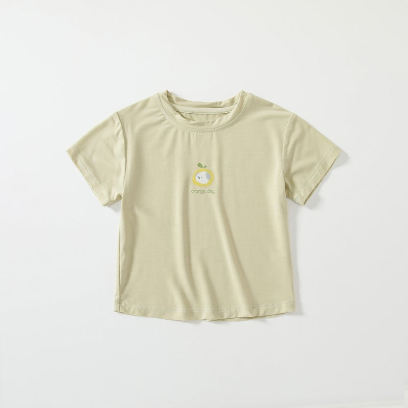 Style 0-3 Year Old Baby Girl Class A Short-Sleeved T-Shirt Summer Thin Girls And Children Sports Tops Bottoming Shirt - Image 1