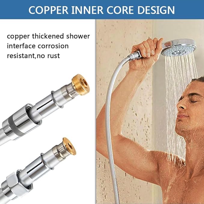 Misri Nylon Rust Free Flexible For Health Faucet Hand Showers Hose Pipe Lenght 1M Extension Upto 1 Meter (1 Meter) - Image 3