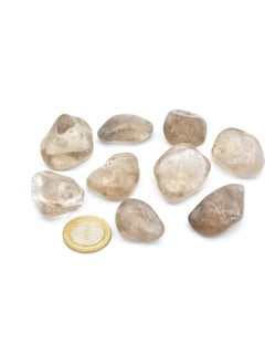 Murty99 Genuine Drum Natural Smoky Quartz Rock Piece 001  - Image 2