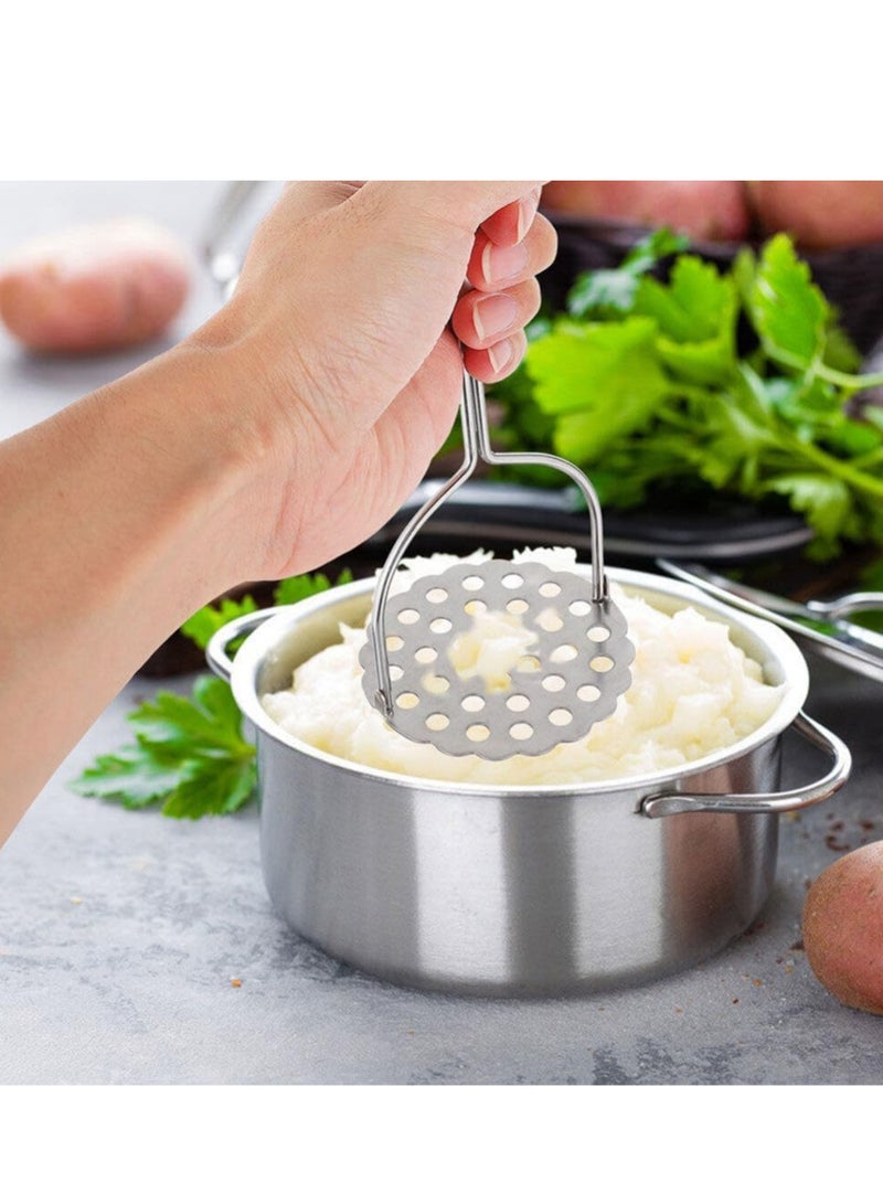 2pcs Potato Masher Heavy duty stainless steel Integrated masher kitchen tool wire masher for potatoes, avocados, beans, or fruit  vegetables  - Image 5