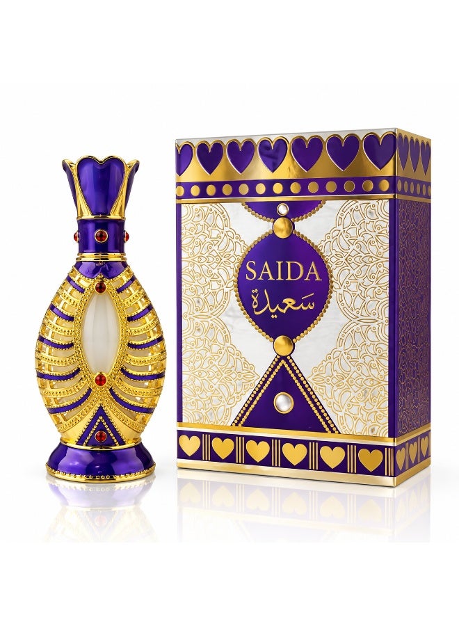 Ard Perfumes Saida Attar – Women's Alcohol-Free Concentrated Perfume Oil (CPO), Long Lasting Fruity Gourmand Woody Fragrance, 12ml - Image 1