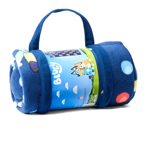 ROLLEE POLLEE Northwest Rollee Pollee Nap Sac Roll-Up Toddler Blanket with Attached Pillow – Soft Fleece Preschool Nap Mat for Daycare or Travel – Machine Washable – Bluey - Image 2