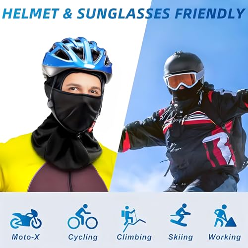 Cmonie 6 Packs Ski Mask Sun UV Protection Hood Breathable, Balaclava Face Mask for Men Women - Motorcycle Fish (US, Alpha, One Size, X-Large, 6Pcs Color Mix1) - Image 4