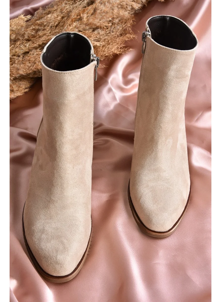 فوكس شوز Beige Suede Women's Boots G654013102