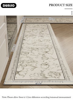 DUNISO 2 PCS  Kitchen Mats and Rugs Set , Non Slip Heavy Duty Standing Mat, Quick Dry Diatom Mud Floor Mat,  Extra Soft and Absorbent Floor Mats for  Kitchen, Bath, Office, Laundry(40*60cm+40*120cm)  - Image 4