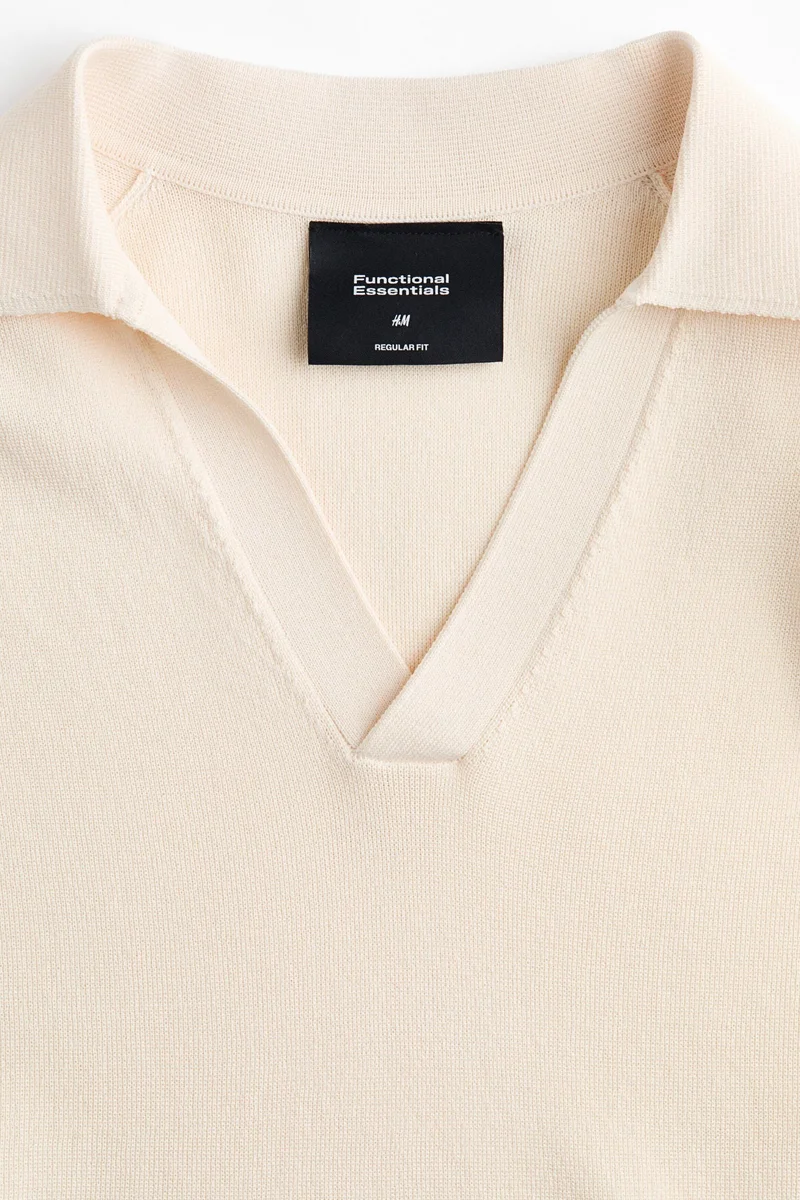 H&M Cooling Regular Fit Knitted V-neck