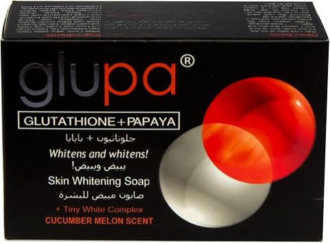 Glupa Lightening Soap with Glutathione Papaya Plus Vitamins C E Arbutin Grape Seed Extract Large Bar 135 g - Image 2