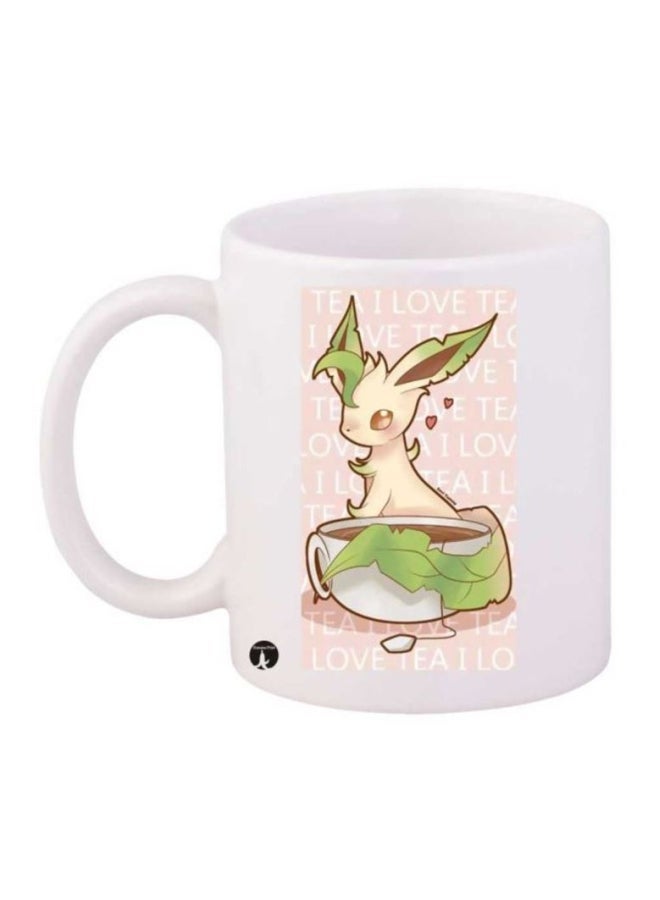 RYN Pokemon Printed Coffee Mug Green/White