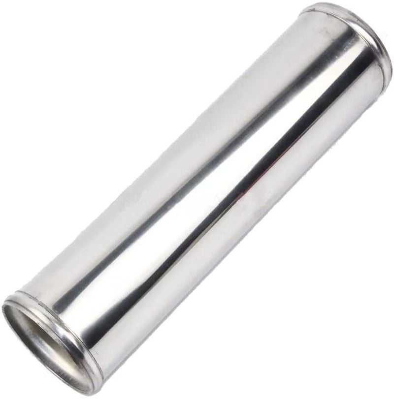 AotoKoop 4" (102mm) OD Straight Aluminum Pipe with Beaded Ends for Intercooler & Intake, Polished 11.81" (300mm) Long - Image 1