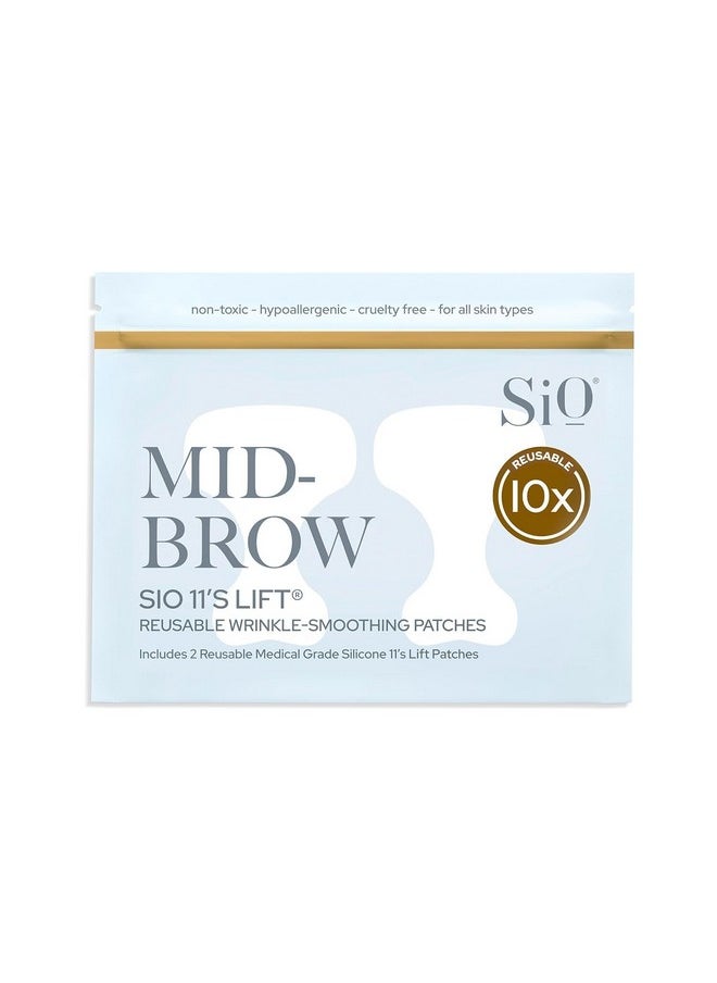 Sio SiO Beauty Mid-Brow Forehead Anti-Wrinkle Patch - Rapid Overnight Reusable Silicone Patch to Reduce Furrows, Expression Lines, and the 11s  - Image 1