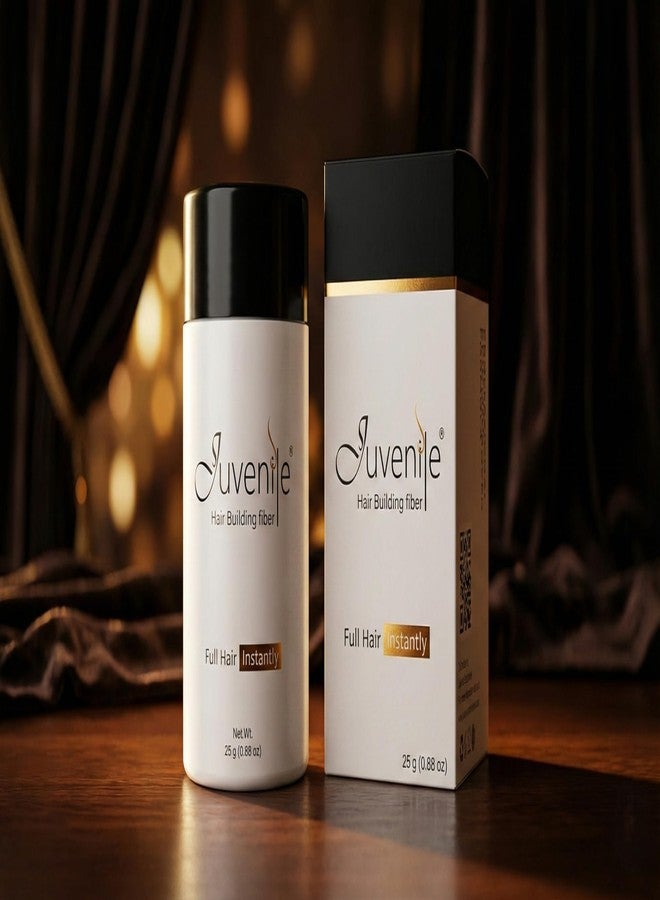 جوفينايل ألياف بناء الشعر للأطفال | ألياف تكثيف فورية للرجال والنساء | مُخفي لفروة الرأس في المناطق الخفيفة والصلع | أسود | 25 غرام - Image 4