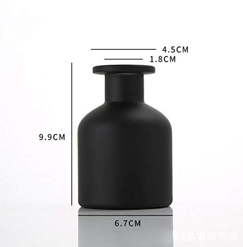 NaRaMax 1PCS 150ml/5oz Empty Refillable Glass Diffuser Bottle Diffuser Jars Aromatherapy Storage Container Fragrance Accessories Use for DIY Replacement Reed Diffuser Sticks Crafts Decor (Black) - Image 2