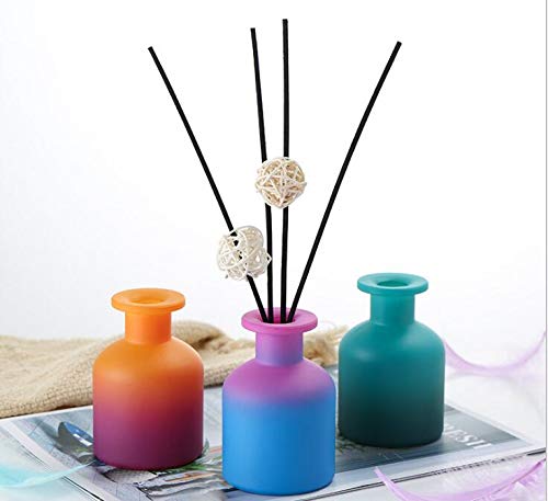 NaRaMax 1PCS 150ml/5oz Empty Refillable Glass Diffuser Bottle Diffuser Jars Aromatherapy Storage Container Fragrance Accessories Use for DIY Replacement Reed Diffuser Sticks Crafts Decor (Black) - Image 4