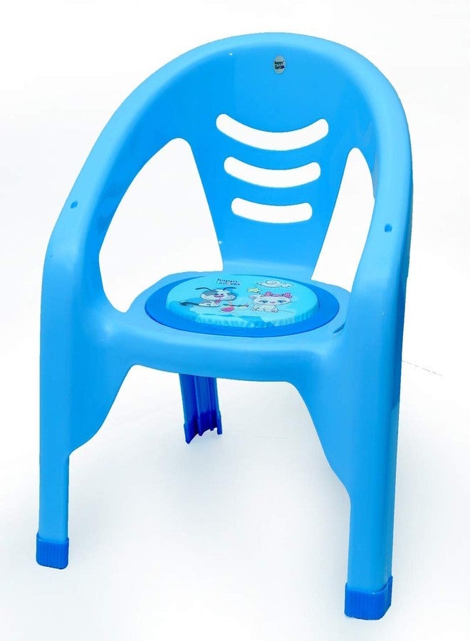 نابيا كرسي أطفال صغير من نابيا مع صينية أمان ووسادة ناعمة مع صوت صفارة للأطفال - (أزرق) - Image 2