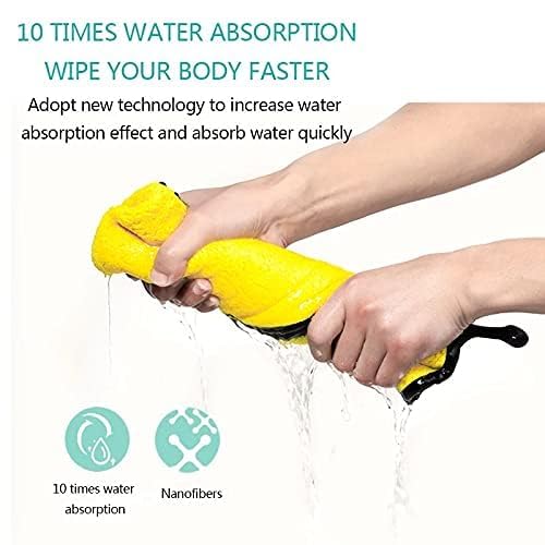 CHAMELI Microfiber Towel for Puppies Kittens Dog & Cats, Super Absorbent Quick-Drying Soft Lint Free Small Bath Towel for Pets (5) - Image 3