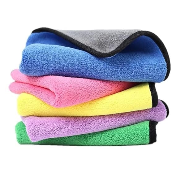 CHAMELI Microfiber Towel for Puppies Kittens Dog & Cats, Super Absorbent Quick-Drying Soft Lint Free Small Bath Towel for Pets (5) - Image 5