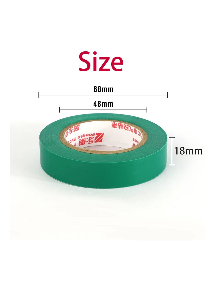 SUNSAR Adhesives, Sealers and Tapes, Electrical Tape PVC Electrical Wire Insulating 18mm x 10m(Pack of 6) - Image 2