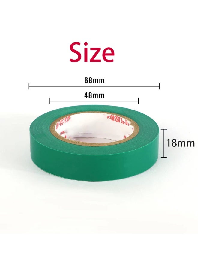 SUNSAR Adhesives, Sealers and Tapes, Electrical Tape PVC Electrical Wire Insulating 18mm x 10m(Pack of 6) - Image 2