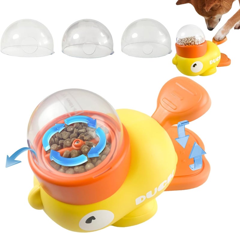 BLIWINPT 2-in-1 Interactive Slow Feeder Dog Enrichment Toys Interactive Dog Toys Perfect for Small to Medium Puppy Duck-Shaped Puzzles Promotes IQ Training, Reduces Bloating - Image 1