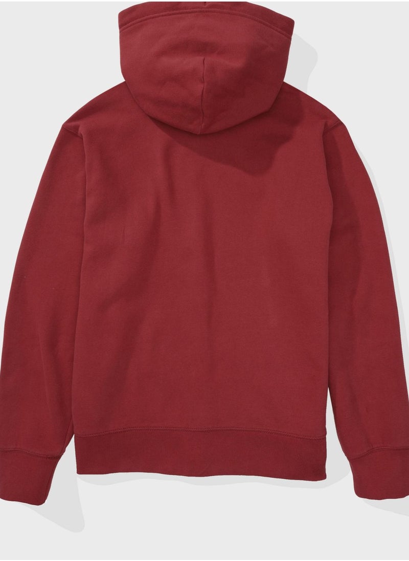American Eagle - Graphic Zip Through Hoodie - Image 1