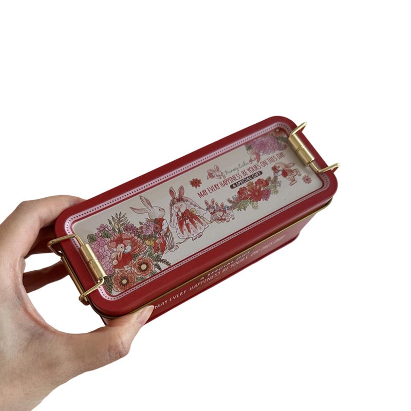 Blue Metal Tin Box With Lid For Wedding Favors Candy Storage Party Festival Gift - Image 2