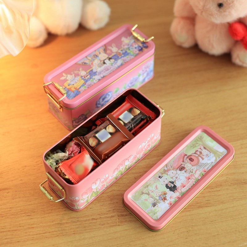 Blue Metal Tin Box With Lid For Wedding Favors Candy Storage Party Festival Gift - Image 5