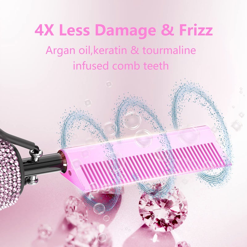 Dan Technology 500â„‰ Hot Comb for Wigs, Diamond Hair Straightener, 7 Temperature Settings, 60 Min Auto-Off, Professional Styling Tool for Natural Black Hair - Image 5